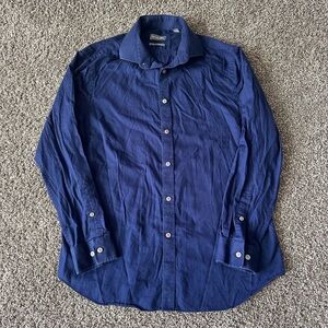 Michael Kors Navy Blue Long Sleeve Button-down